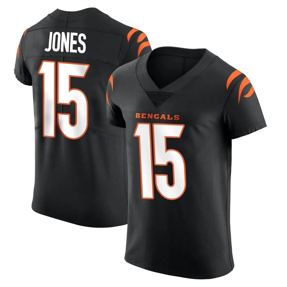 Men's Cincinnati Bengals Charlie Jones Nike Team Color Vapor Untouchable Elite Black Jersey Men's Cincinnati Bengals Charlie Jones Nike Team Color Vapor Untouchable Elite Black Jersey