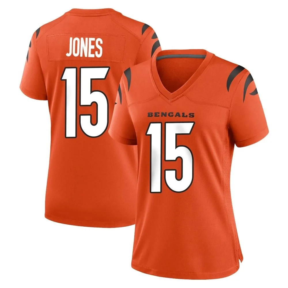 Women's Cincinnati Bengals Charlie Jones Nike Game Orange Jersey Women's Cincinnati Bengals Charlie Jones Nike Game Orange Jersey