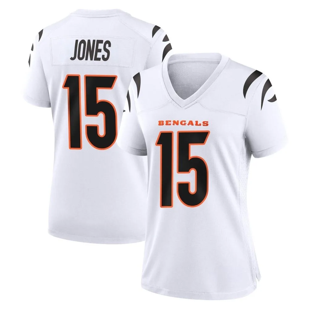 Women's Cincinnati Bengals Charlie Jones Nike Game White Jersey Women's Cincinnati Bengals Charlie Jones Nike Game White Jersey