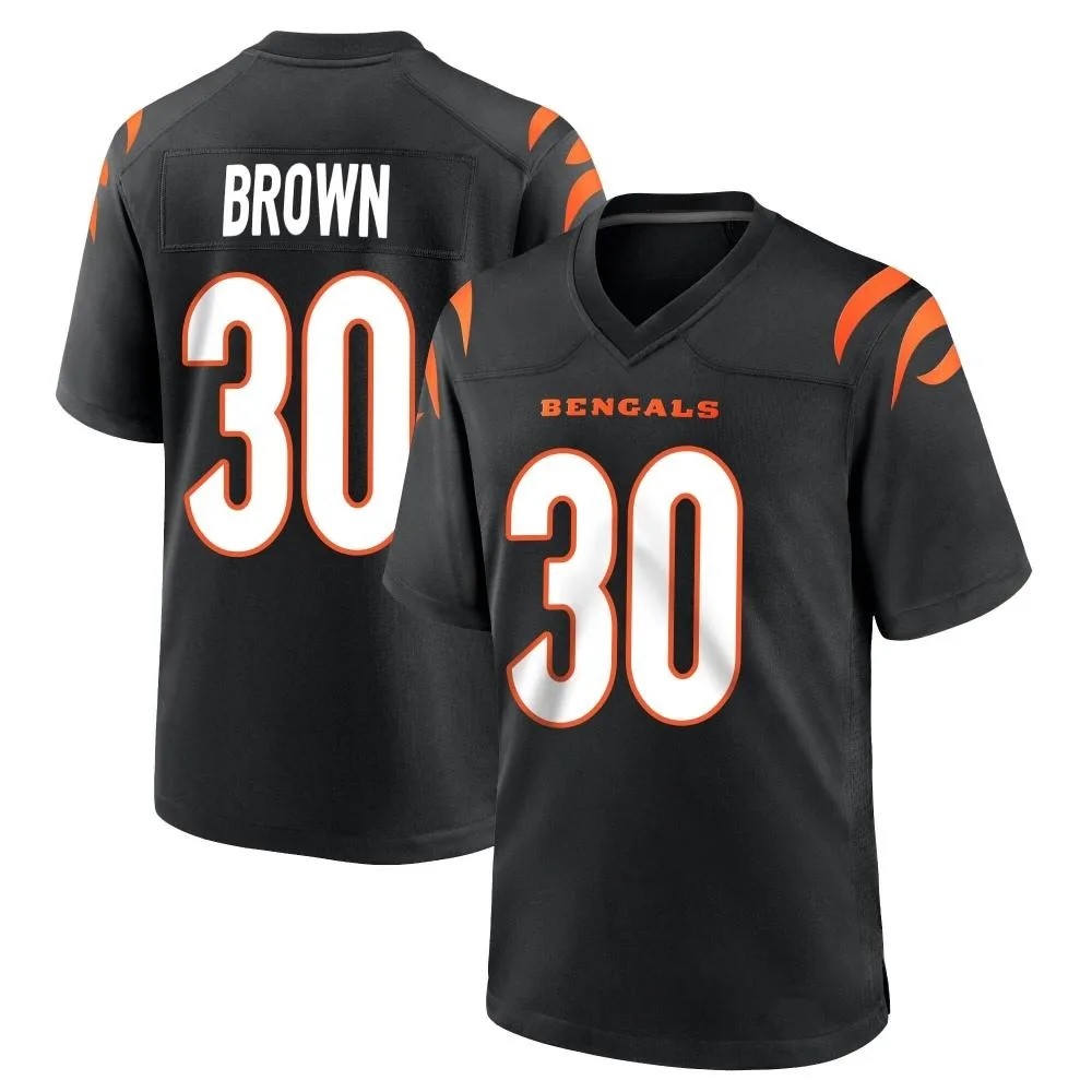Youth Cincinnati Bengals Chase Brown Nike Team Color Game Black Jersey Youth Cincinnati Bengals Chase Brown Nike Team Color Game Black Jersey