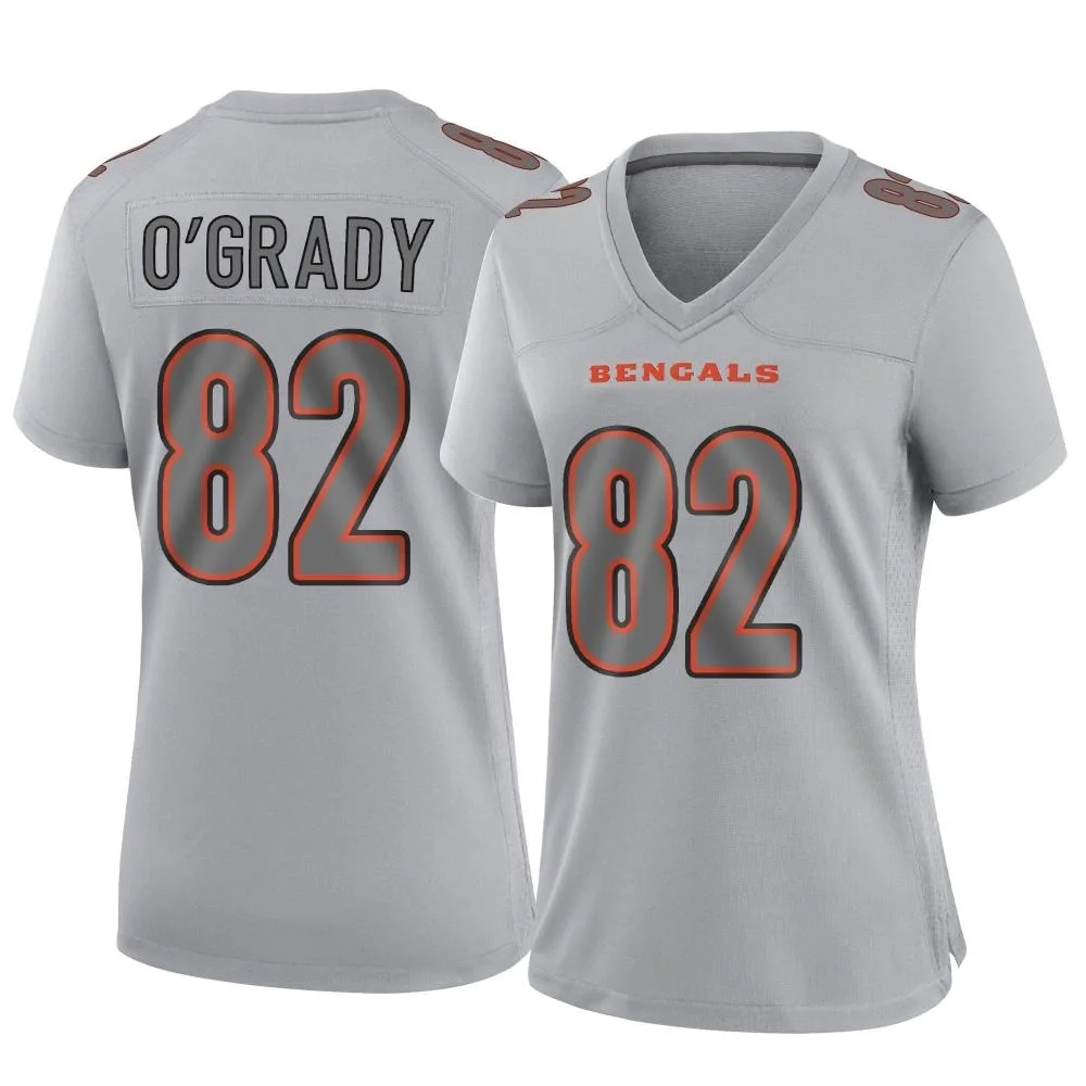 Women's Cincinnati Bengals Cheyenne O'grady Nike Atmosphere Fashion Game Gray Jersey Women's Cincinnati Bengals Cheyenne O'grady Nike Atmosphere Fashion Game Gray Jersey