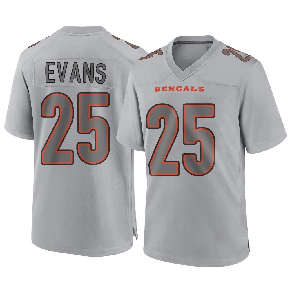 Men's Cincinnati Bengals Chris Evans Nike Atmosphere Fashion Game Gray Jersey Men's Cincinnati Bengals Chris Evans Nike Atmosphere Fashion Game Gray Jersey
