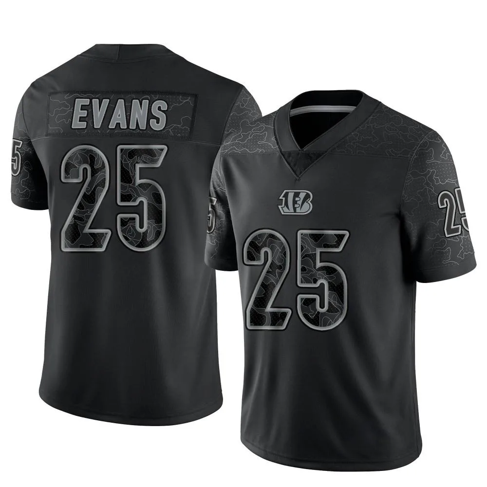Men's Cincinnati Bengals Chris Evans Nike Reflective Limited Black Jersey Men's Cincinnati Bengals Chris Evans Nike Reflective Limited Black Jersey