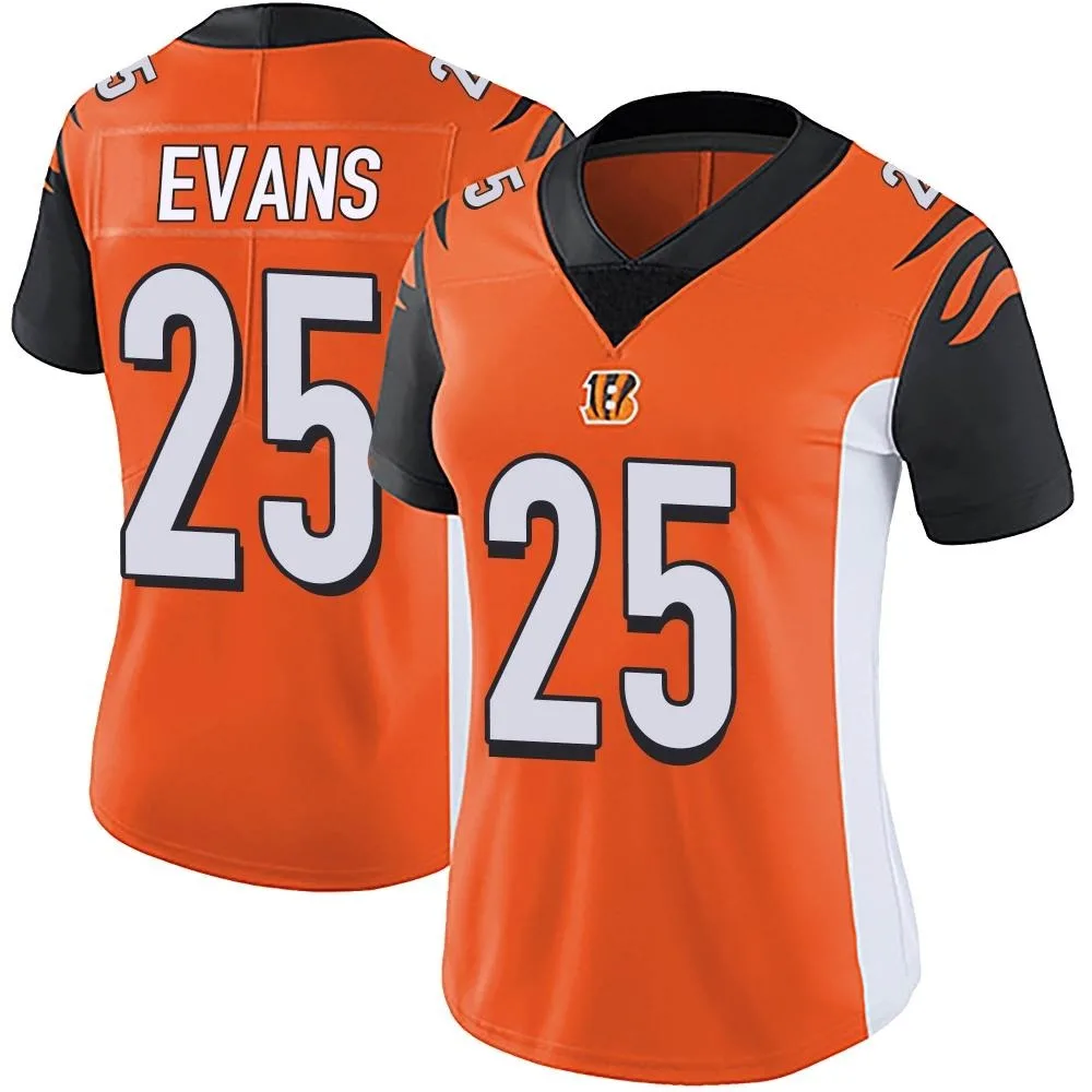 Women's Cincinnati Bengals Chris Evans Nike Vapor Untouchable Limited Orange Jersey Women's Cincinnati Bengals Chris Evans Nike Vapor Untouchable Limited Orange Jersey
