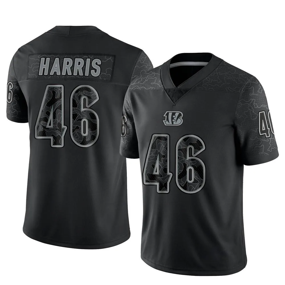 Men's Cincinnati Bengals Clark Harris Nike Reflective Limited Black Jersey Men's Cincinnati Bengals Clark Harris Nike Reflective Limited Black Jersey