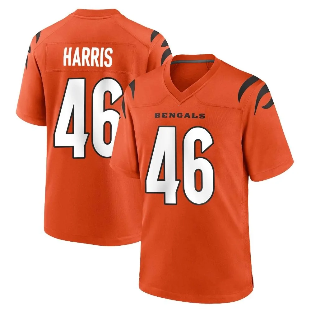 Youth Cincinnati Bengals Clark Harris Nike Game Orange Jersey Youth Cincinnati Bengals Clark Harris Nike Game Orange Jersey