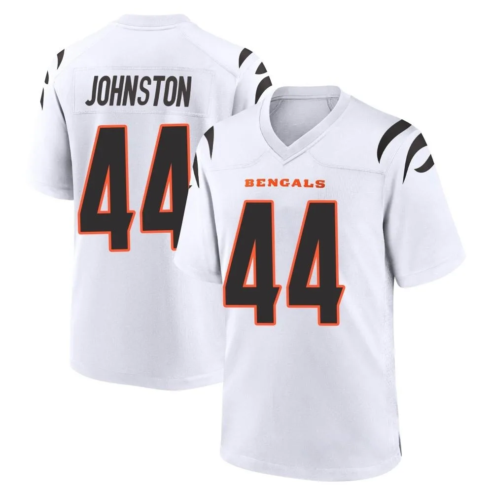 Men's Cincinnati Bengals Clay Johnston Nike Game White Jersey Men's Cincinnati Bengals Clay Johnston Nike Game White Jersey