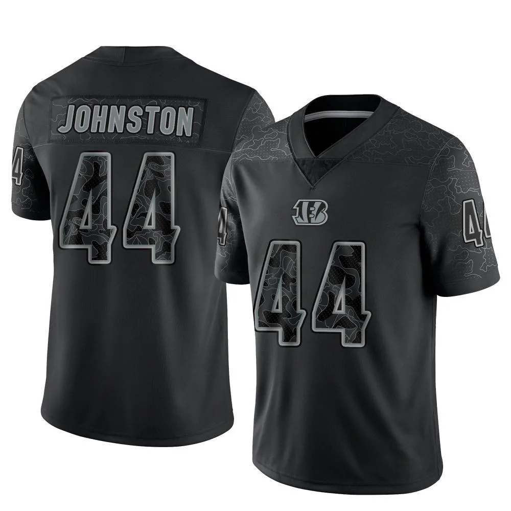 Men's Cincinnati Bengals Clay Johnston Nike Reflective Limited Black Jersey Men's Cincinnati Bengals Clay Johnston Nike Reflective Limited Black Jersey