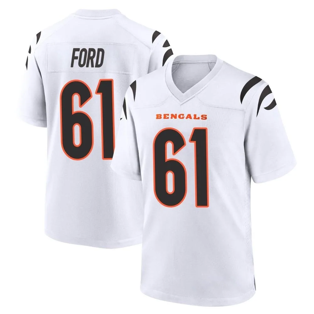 Men's Cincinnati Bengals Cody Ford Nike Game White Jersey Men's Cincinnati Bengals Cody Ford Nike Game White Jersey