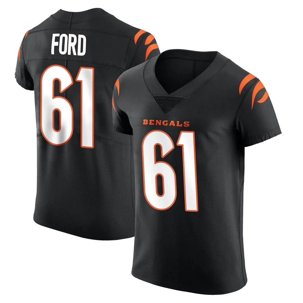 Men's Cincinnati Bengals Cody Ford Nike Team Color Vapor Untouchable Elite Black Jersey