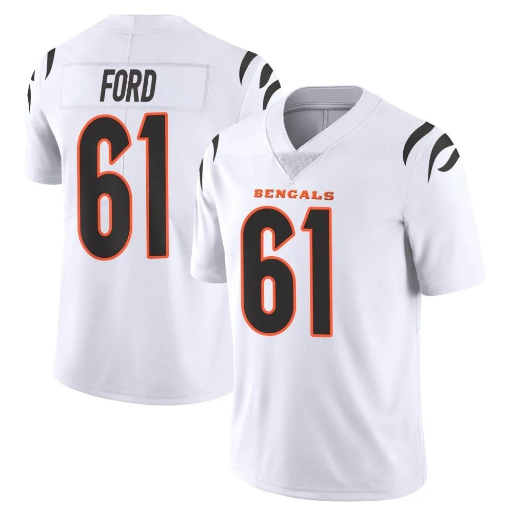 Men's Cincinnati Bengals Cody Ford Nike Vapor Untouchable Limited White Jersey Men's Cincinnati Bengals Cody Ford Nike Vapor Untouchable Limited White Jersey