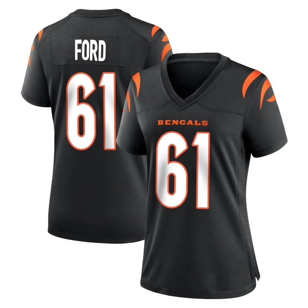 Women's Cincinnati Bengals Cody Ford Nike Team Color Game Black Jersey Women's Cincinnati Bengals Cody Ford Nike Team Color Game Black Jersey