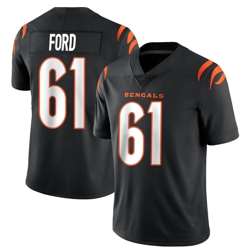 Youth Cincinnati Bengals Cody Ford Nike Team Color Vapor Untouchable Limited Black Jersey