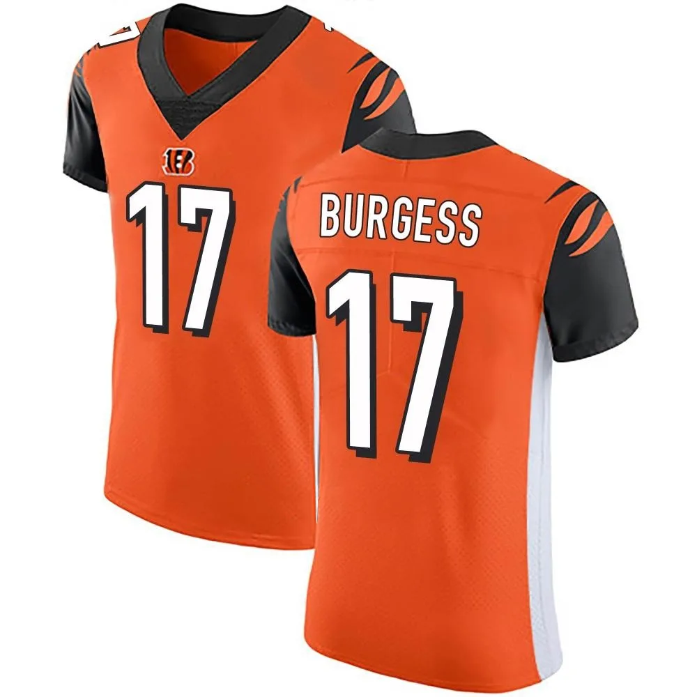 Men's Cincinnati Bengals Cole Burgess Nike Alternate Vapor Untouchable Elite Orange Jersey Men's Cincinnati Bengals Cole Burgess Nike Alternate Vapor Untouchable Elite Orange Jersey