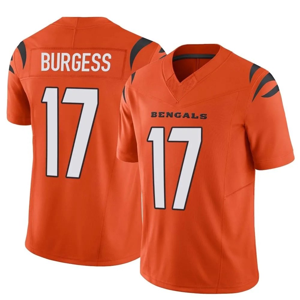Men's Cincinnati Bengals Cole Burgess Nike Vapor F.U.S.E. Limited Orange Jersey Men's Cincinnati Bengals Cole Burgess Nike Vapor F.U.S.E. Limited Orange Jersey