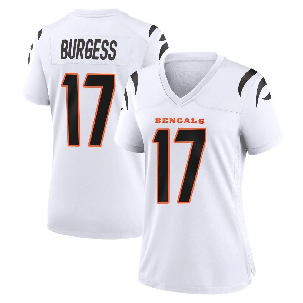 Women's Cincinnati Bengals Cole Burgess Nike Game White Jersey Women's Cincinnati Bengals Cole Burgess Nike Game White Jersey