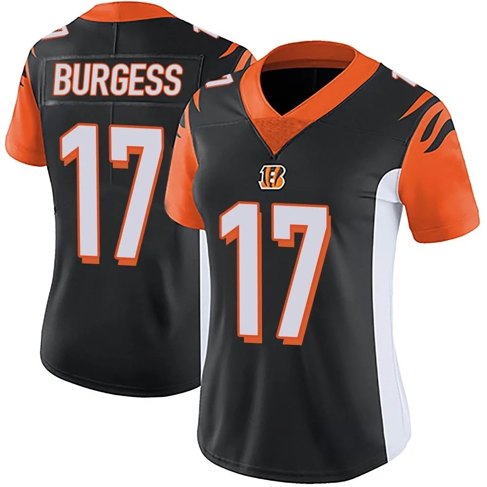 Women's Cincinnati Bengals Cole Burgess Nike Team Color Vapor Untouchable Limited Black Jersey Women's Cincinnati Bengals Cole Burgess Nike Team Color Vapor Untouchable Limited Black Jersey