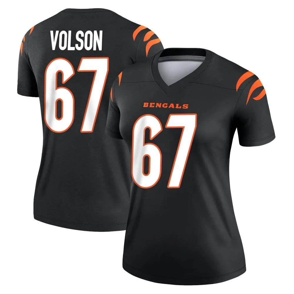 Women's Cincinnati Bengals Cordell Volson Nike Legend Black Jersey Women's Cincinnati Bengals Cordell Volson Nike Legend Black Jersey
