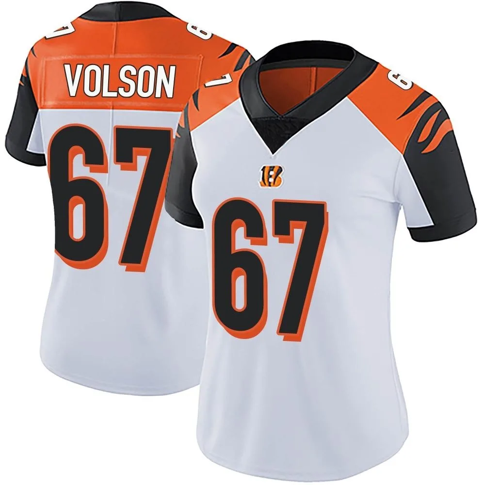 Women's Cincinnati Bengals Cordell Volson Nike Vapor Untouchable Limited White Jersey Women's Cincinnati Bengals Cordell Volson Nike Vapor Untouchable Limited White Jersey