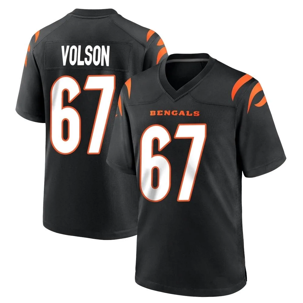 Youth Cincinnati Bengals Cordell Volson Nike Team Color Game Black Jersey Youth Cincinnati Bengals Cordell Volson Nike Team Color Game Black Jersey