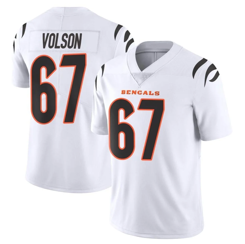 Youth Cincinnati Bengals Cordell Volson Nike Vapor Untouchable Limited White Jersey Youth Cincinnati Bengals Cordell Volson Nike Vapor Untouchable Limited White Jersey