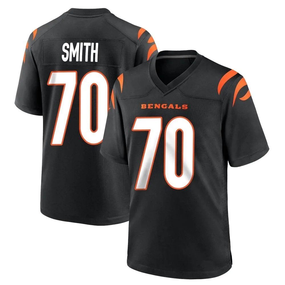 Men's Cincinnati Bengals D'ante Smith Nike Team Color Game Black Jersey Men's Cincinnati Bengals D'ante Smith Nike Team Color Game Black Jersey