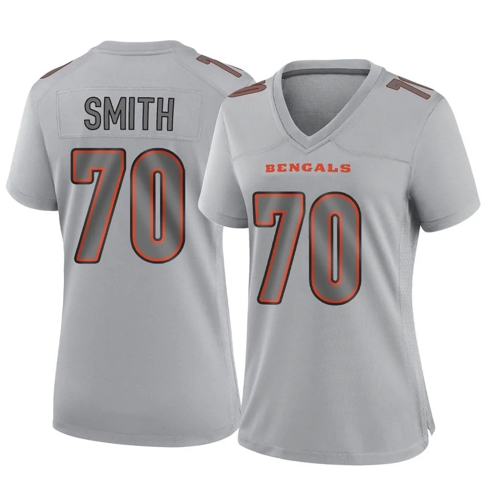 Women's Cincinnati Bengals D'ante Smith Nike Atmosphere Fashion Game Gray Jersey Women's Cincinnati Bengals D'ante Smith Nike Atmosphere Fashion Game Gray Jersey