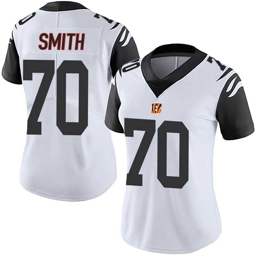 Women's Cincinnati Bengals D'ante Smith Nike Color Rush Vapor Untouchable Limited White Jersey Women's Cincinnati Bengals D'ante Smith Nike Color Rush Vapor Untouchable Limited White Jersey