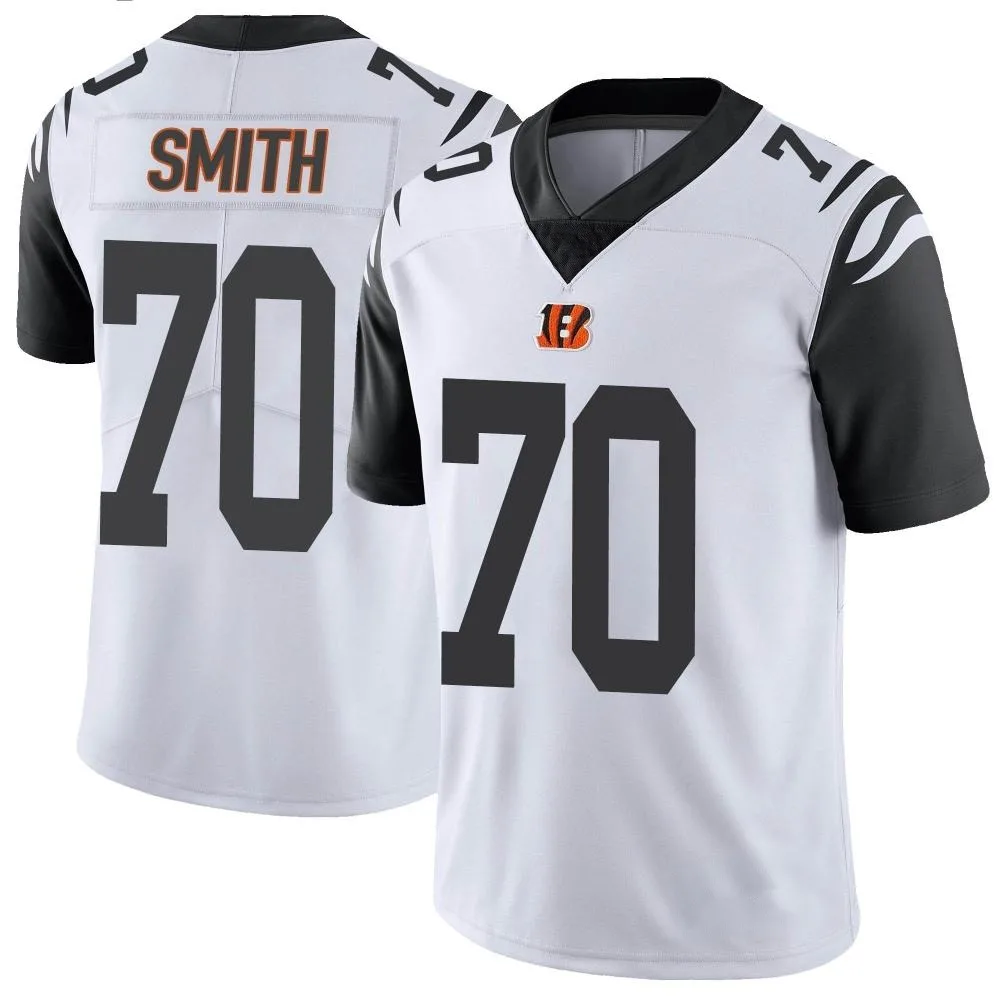 Youth Cincinnati Bengals D'ante Smith Nike Color Rush Vapor Untouchable Limited White Jersey Youth Cincinnati Bengals D'ante Smith Nike Color Rush Vapor Untouchable Limited White Jersey