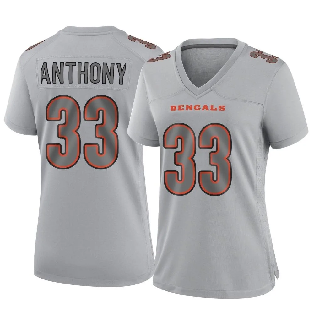 Women's Cincinnati Bengals Daijahn Anthony Nike Atmosphere Fashion Game Gray Jersey Women's Cincinnati Bengals Daijahn Anthony Nike Atmosphere Fashion Game Gray Jersey