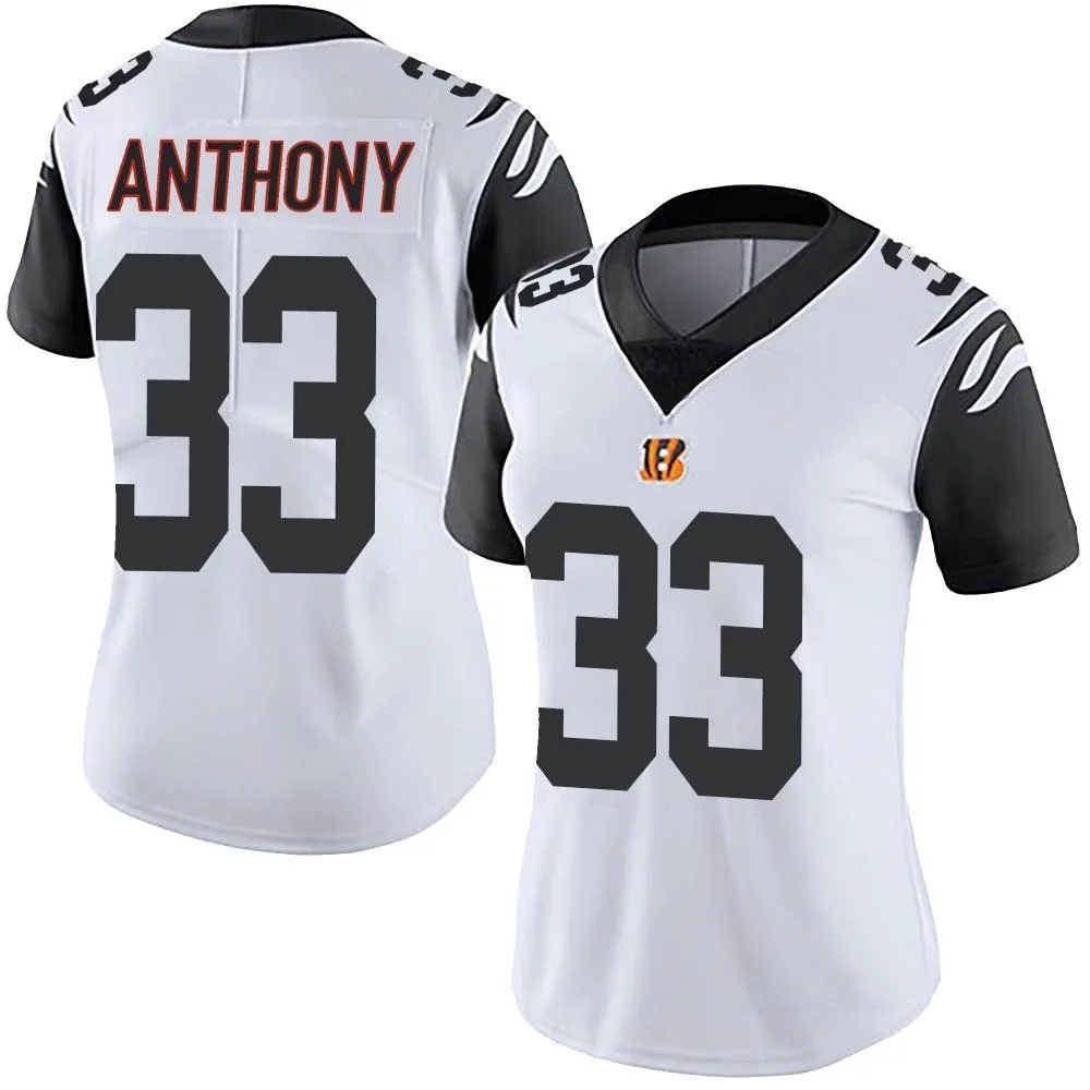Women's Cincinnati Bengals Daijahn Anthony Nike Color Rush Vapor Untouchable Limited White Jersey Women's Cincinnati Bengals Daijahn Anthony Nike Color Rush Vapor Untouchable Limited White Jersey