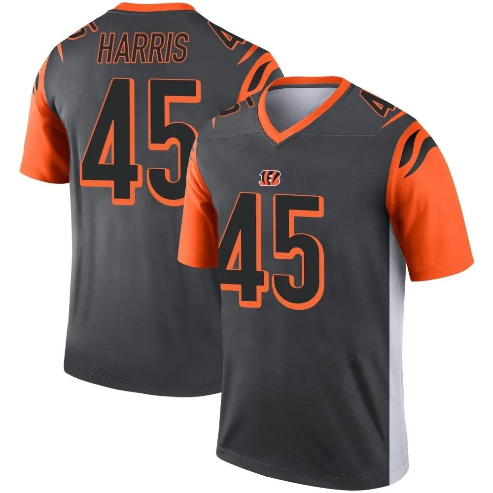 Men's Cincinnati Bengals Darien Harris Nike Silver Legend Jersey Men's Cincinnati Bengals Darien Harris Nike Silver Legend Jersey