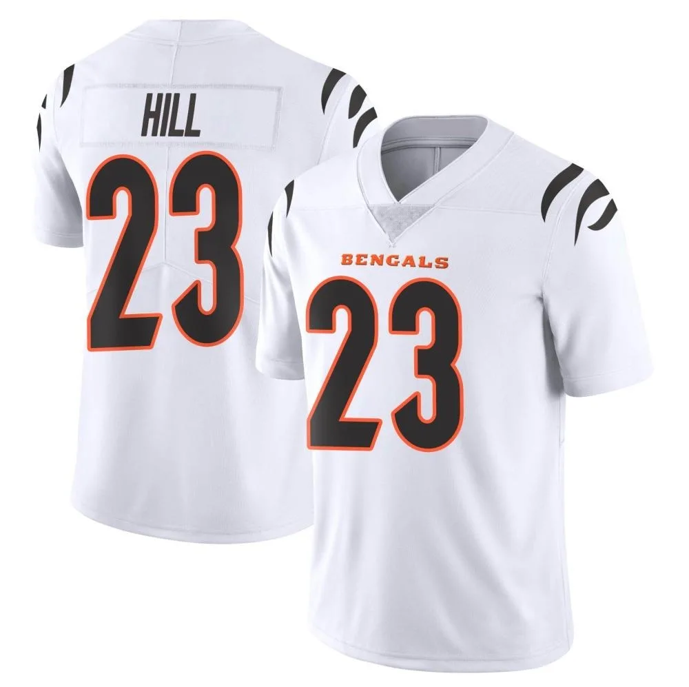 Men's Cincinnati Bengals Dax Hill Nike Vapor Untouchable Limited White Jersey Men's Cincinnati Bengals Dax Hill Nike Vapor Untouchable Limited White Jersey