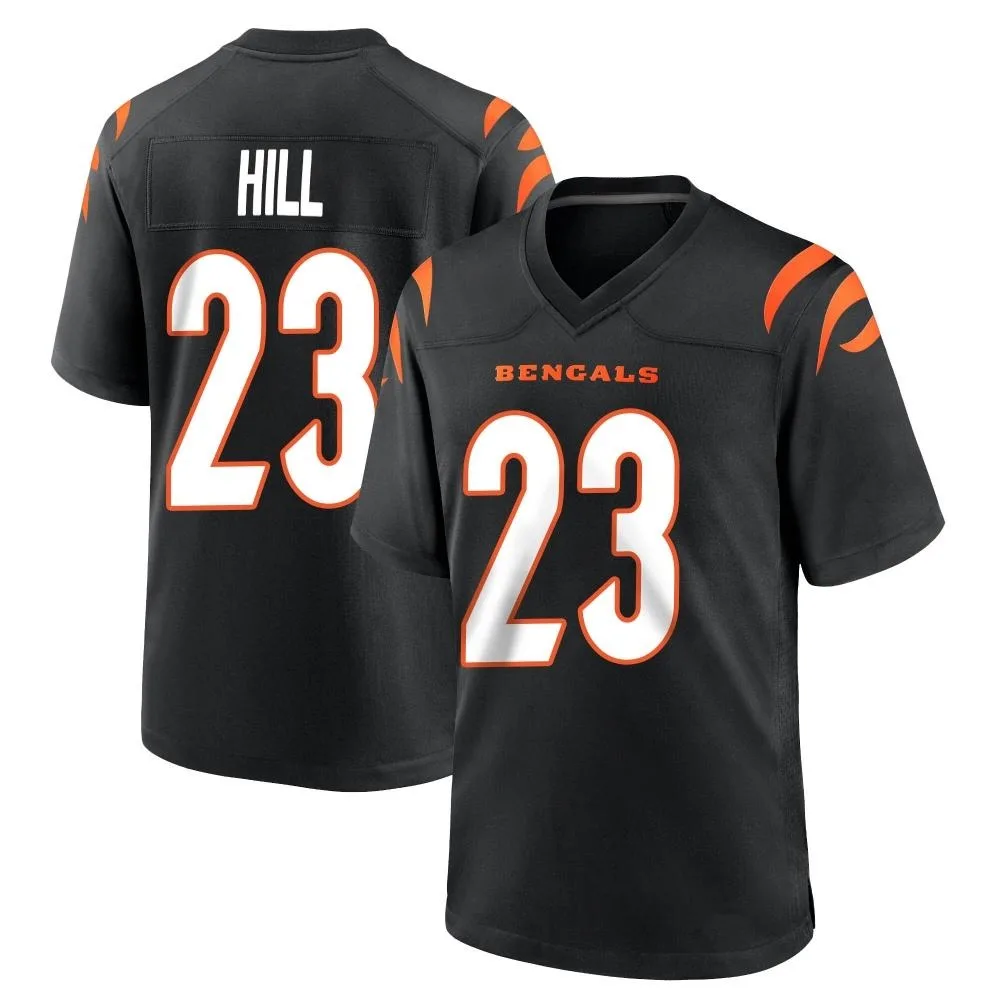 Youth Cincinnati Bengals Dax Hill Nike Team Color Game Black Jersey Youth Cincinnati Bengals Dax Hill Nike Team Color Game Black Jersey