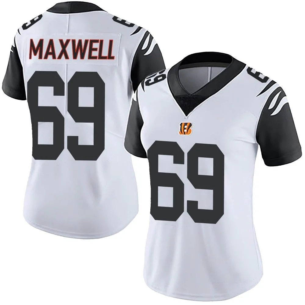 Women's Cincinnati Bengals Devonnsha Maxwell Nike Color Rush Vapor Untouchable Limited White Jersey Women's Cincinnati Bengals Devonnsha Maxwell Nike Color Rush Vapor Untouchable Limited White Jersey