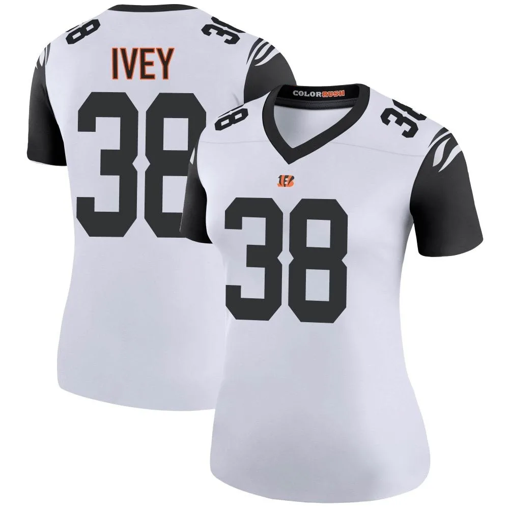 Women's Cincinnati Bengals Dj Ivey Nike Color Rush Legend White Jersey Women's Cincinnati Bengals Dj Ivey Nike Color Rush Legend White Jersey