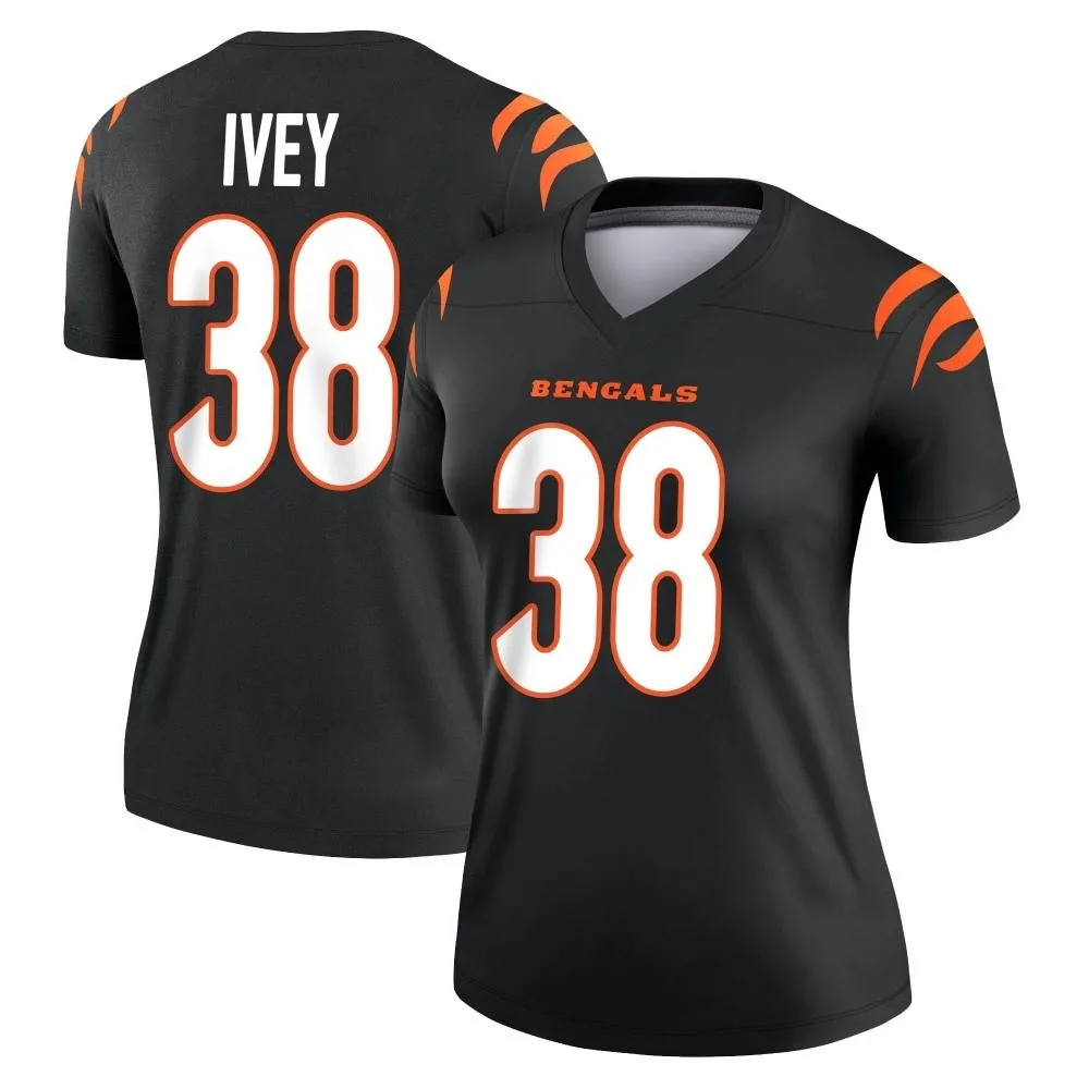 Women's Cincinnati Bengals Dj Ivey Nike Legend Black Jersey Women's Cincinnati Bengals Dj Ivey Nike Legend Black Jersey