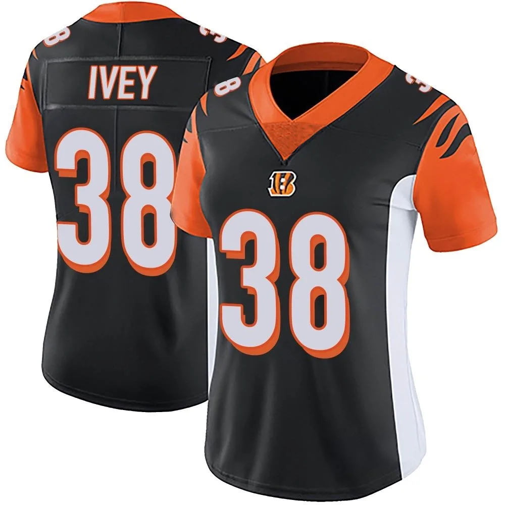 Women's Cincinnati Bengals Dj Ivey Nike Team Color Vapor Untouchable Limited Black Jersey Women's Cincinnati Bengals Dj Ivey Nike Team Color Vapor Untouchable Limited Black Jersey