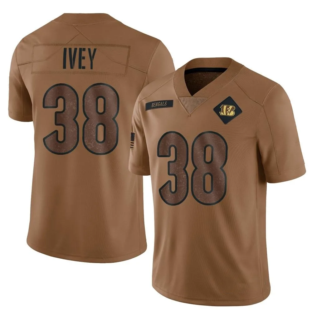 Youth Cincinnati Bengals Dj Ivey Nike 2023 Salute To Service Limited Brown Jersey Youth Cincinnati Bengals Dj Ivey Nike 2023 Salute To Service Limited Brown Jersey