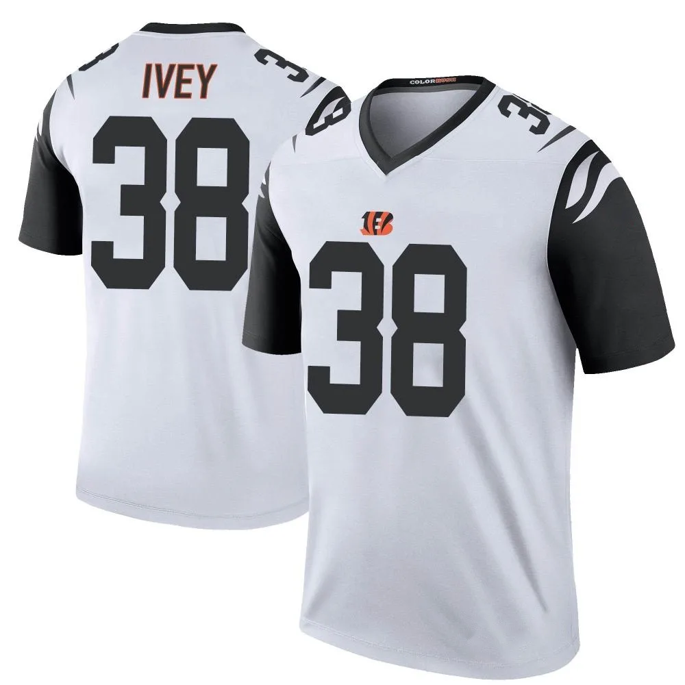 Youth Cincinnati Bengals Dj Ivey Nike Color Rush Legend White Jersey Youth Cincinnati Bengals Dj Ivey Nike Color Rush Legend White Jersey
