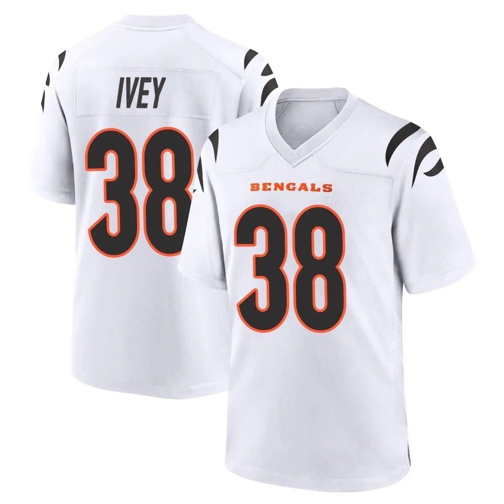 Youth Cincinnati Bengals Dj Ivey Nike Game White Jersey Youth Cincinnati Bengals Dj Ivey Nike Game White Jersey