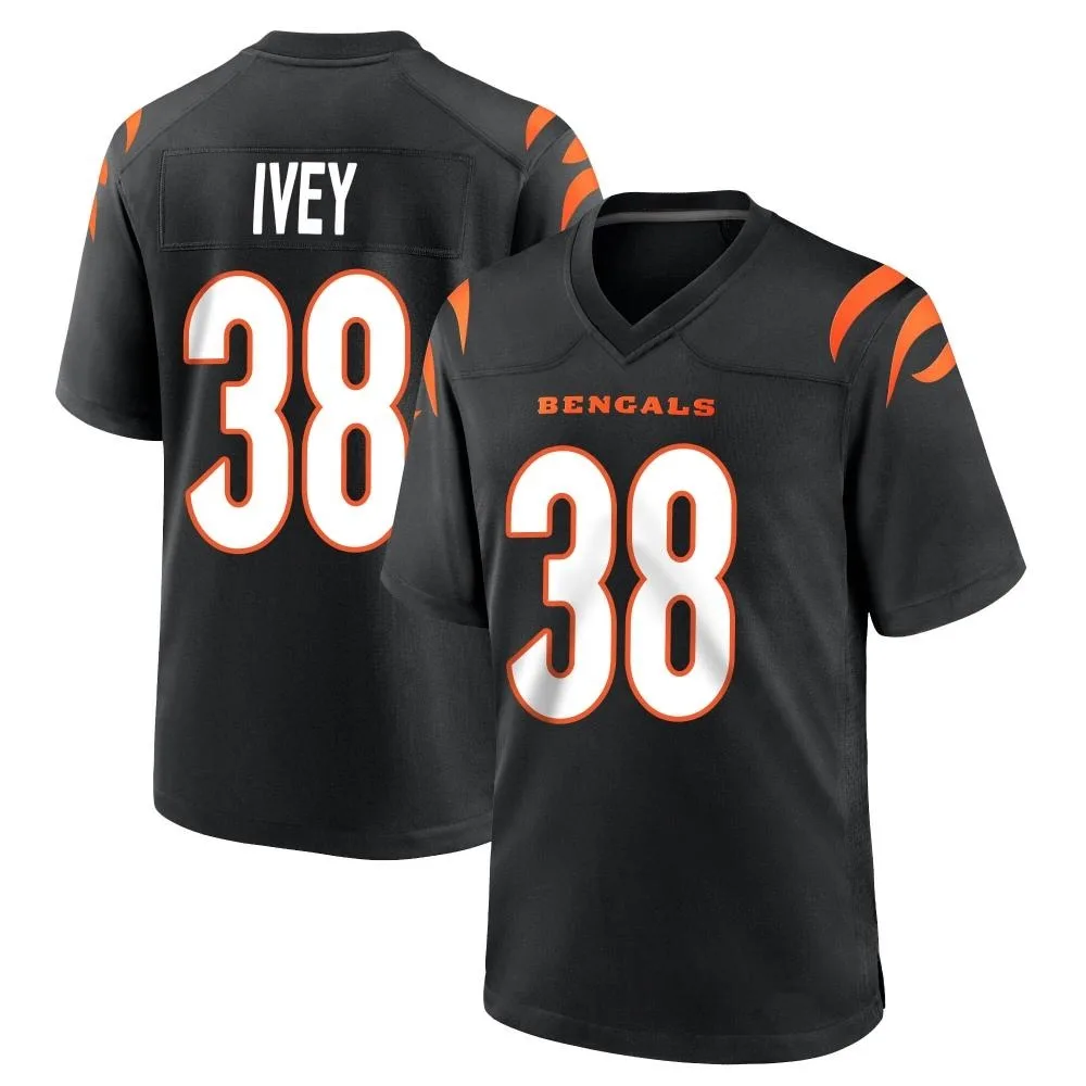 Youth Cincinnati Bengals Dj Ivey Nike Team Color Game Black Jersey Youth Cincinnati Bengals Dj Ivey Nike Team Color Game Black Jersey
