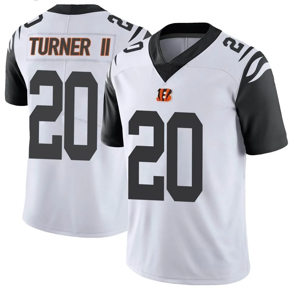 Men's Cincinnati Bengals Dj Turner Ii Nike Color Rush Vapor Untouchable Limited White Jersey Men's Cincinnati Bengals Dj Turner Ii Nike Color Rush Vapor Untouchable Limited White Jersey
