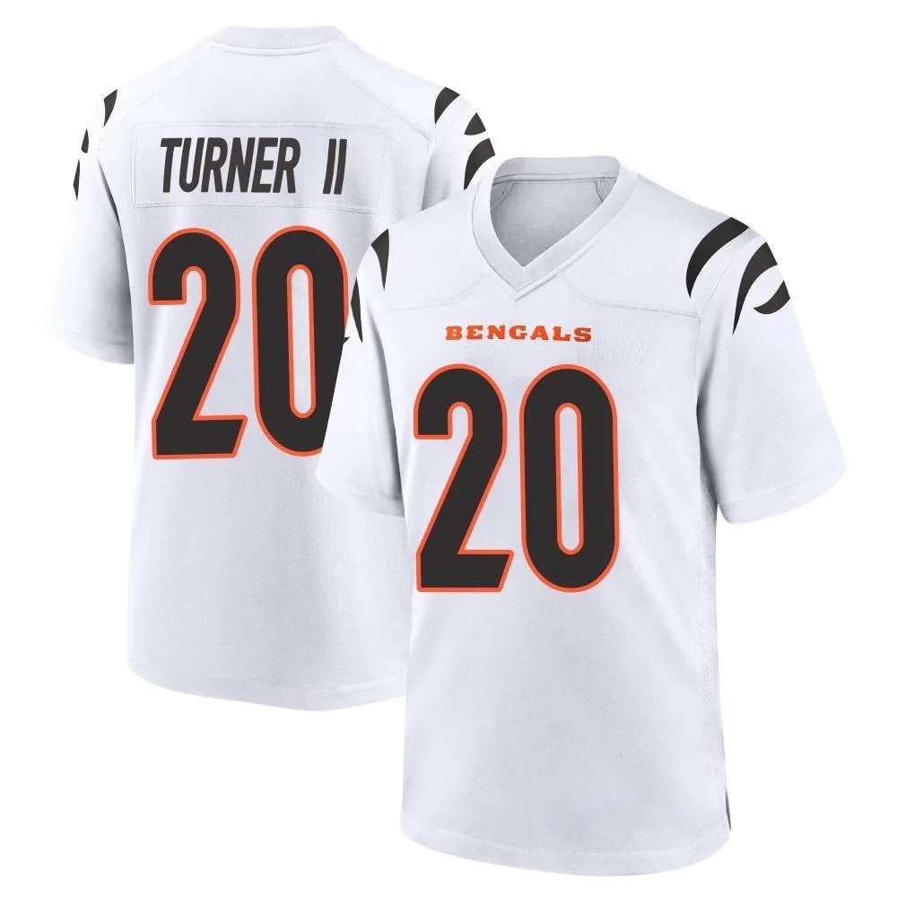 Men's Cincinnati Bengals Dj Turner Ii Nike Game White Jersey Men's Cincinnati Bengals Dj Turner Ii Nike Game White Jersey