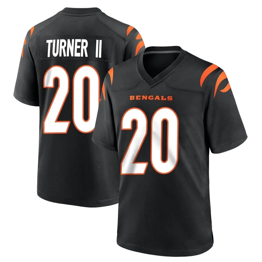 Men's Cincinnati Bengals Dj Turner Ii Nike Team Color Game Black Jersey Men's Cincinnati Bengals Dj Turner Ii Nike Team Color Game Black Jersey