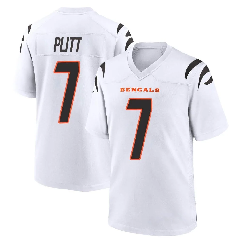 Men's Cincinnati Bengals Drew Plitt Nike Game White Jersey Men's Cincinnati Bengals Drew Plitt Nike Game White Jersey