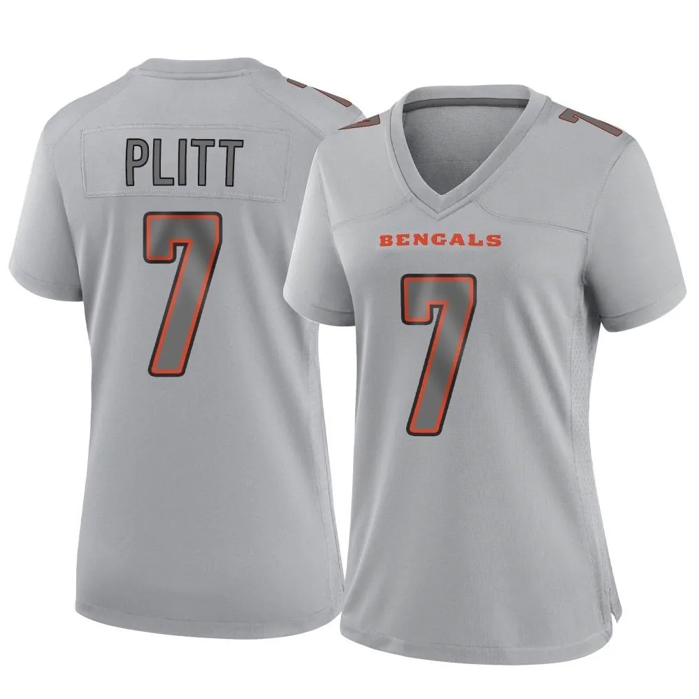 Women's Cincinnati Bengals Drew Plitt Nike Atmosphere Fashion Game Gray Jersey Women's Cincinnati Bengals Drew Plitt Nike Atmosphere Fashion Game Gray Jersey