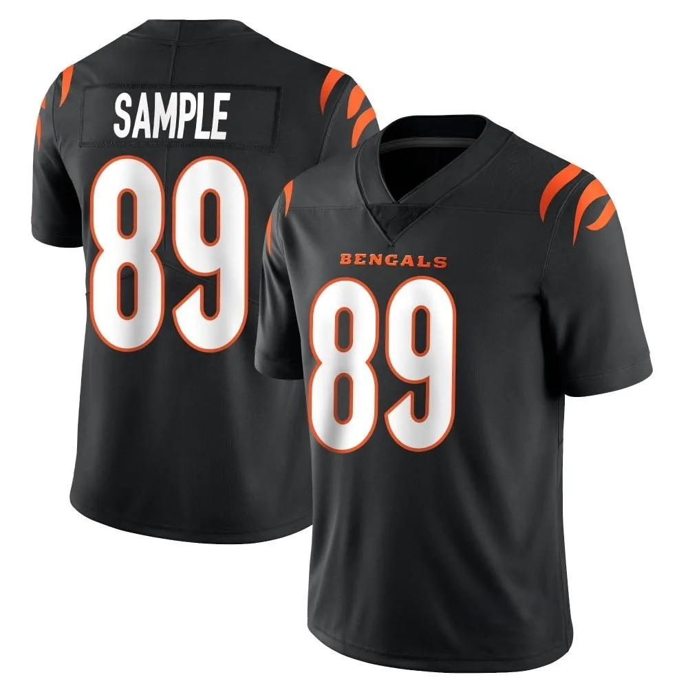Men's Cincinnati Bengals Drew Sample Nike Team Color Vapor Untouchable Limited Black Jersey Men's Cincinnati Bengals Drew Sample Nike Team Color Vapor Untouchable Limited Black Jersey