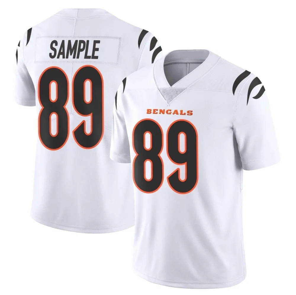 Men's Cincinnati Bengals Drew Sample Nike Vapor Untouchable Limited White Jersey Men's Cincinnati Bengals Drew Sample Nike Vapor Untouchable Limited White Jersey