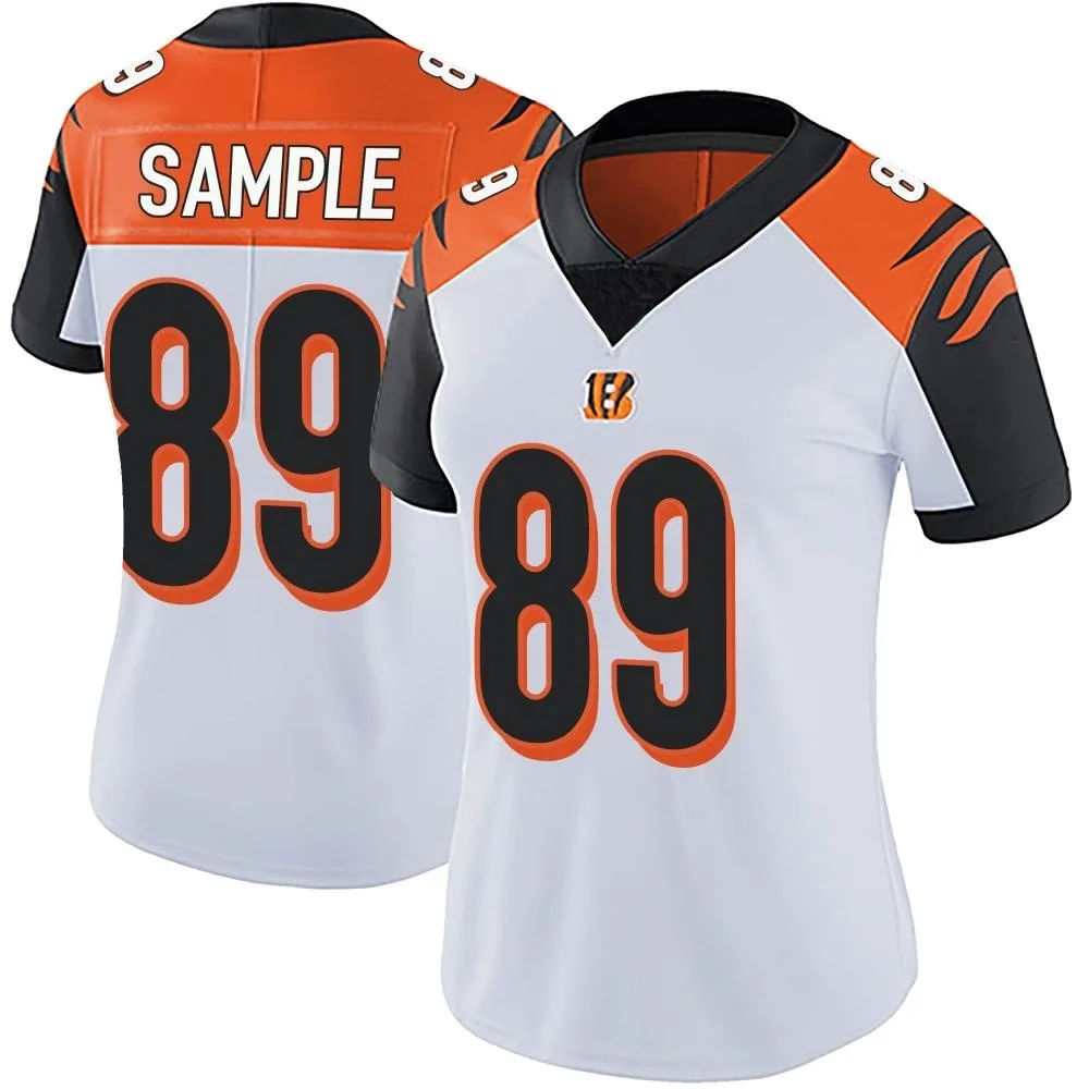 Women's Cincinnati Bengals Drew Sample Nike Vapor Untouchable Limited White Jersey Women's Cincinnati Bengals Drew Sample Nike Vapor Untouchable Limited White Jersey